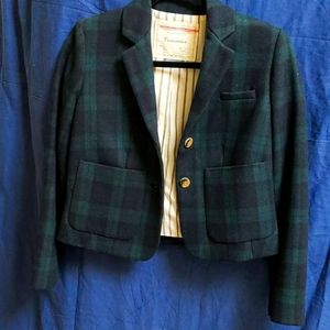 Cartonnier Green/Blue Wool Blazer